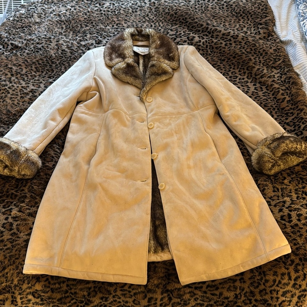 Jones New York faux fur jacket